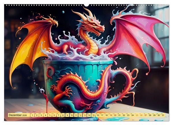 Produktbild: Tierische Kaffeestunden (Wandkalender 2026 DIN A2 quer), CALVENDO Monatskalender