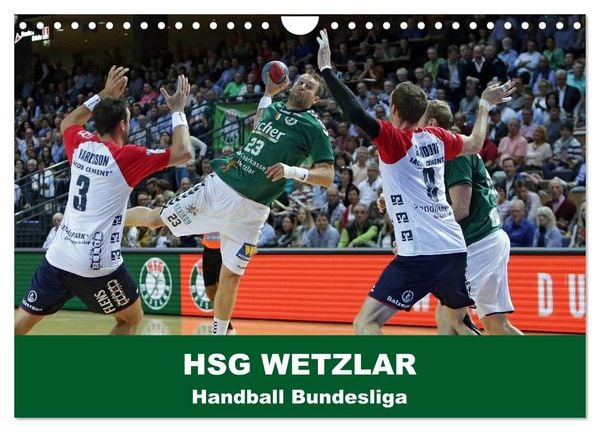 Produktbild: Handball Bundesliga - HSG Wetzlar (Wandkalender 2026 DIN A4 quer), CALVENDO Monatskalender