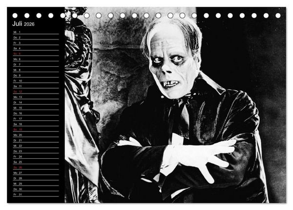 Produktbild: Kultfilme - schwarz-wei&szlig;e Klassiker (Tischkalender 2026 DIN A5 quer), CALVENDO Monatskalender