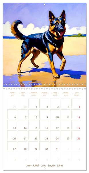 Produktbild: German Shepherd. The majestic character of a noble breed (Wall Calendar 2026 12 &times; 12 Inch) CALVENDO 12 Month Wall Calendar
