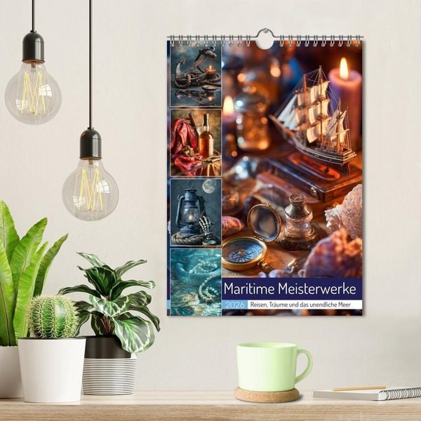 Produktbild: Maritime Meisterwerke (Wandkalender 2026 DIN A4 hoch), CALVENDO Monatskalender