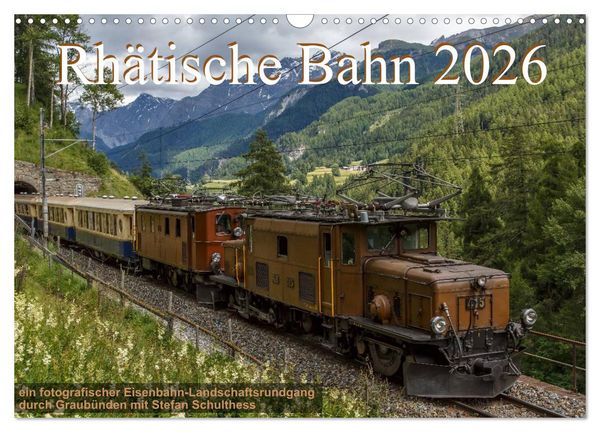 Produktbild: Rh&auml;tische Bahn 2026 (Wandkalender 2026 DIN A3 quer), CALVENDO Monatskalender