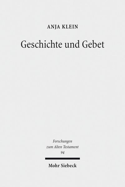 Produktbild: Geschichte und Gebet