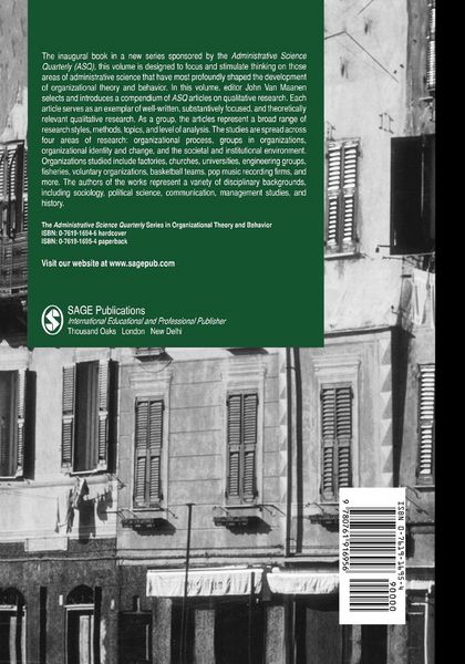 Produktbild: Qualitative Studies of Organizations