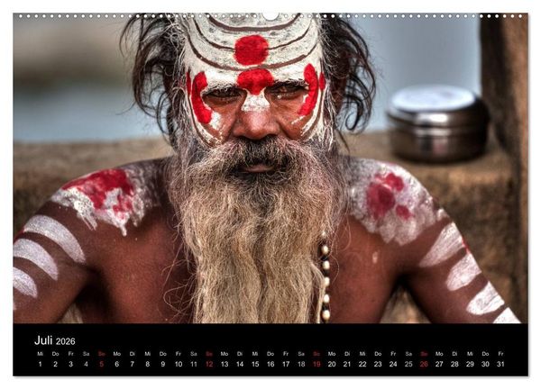 Produktbild: Indiens Gesichter (Wandkalender 2026 DIN A2 quer), CALVENDO Monatskalender