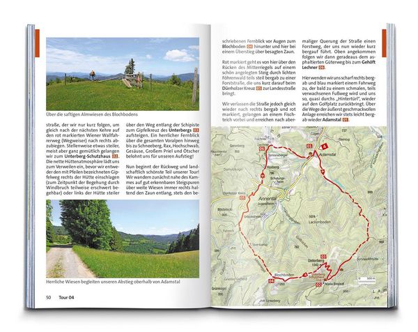 Produktbild: KOMPASS Wanderf&uuml;hrer Wiener Hausberge, 60 Touren mit Extra-Tourenkarte