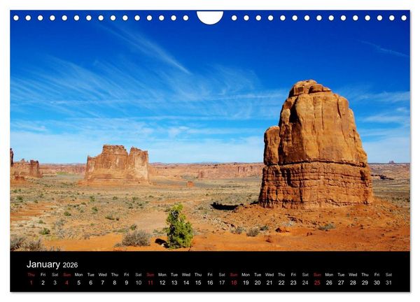 Produktbild: Spectacular Utah / UK-Version (Wall Calendar 2026 DIN A4 landscape), CALVENDO 12 Month Wall Calendar