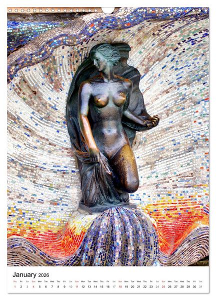 Produktbild: Baltic Beauties - Erotic sculptures on the Baltic coast (Wall Calendar 2026 DIN A3 portrait), CALVENDO 12 Month Wall Calendar