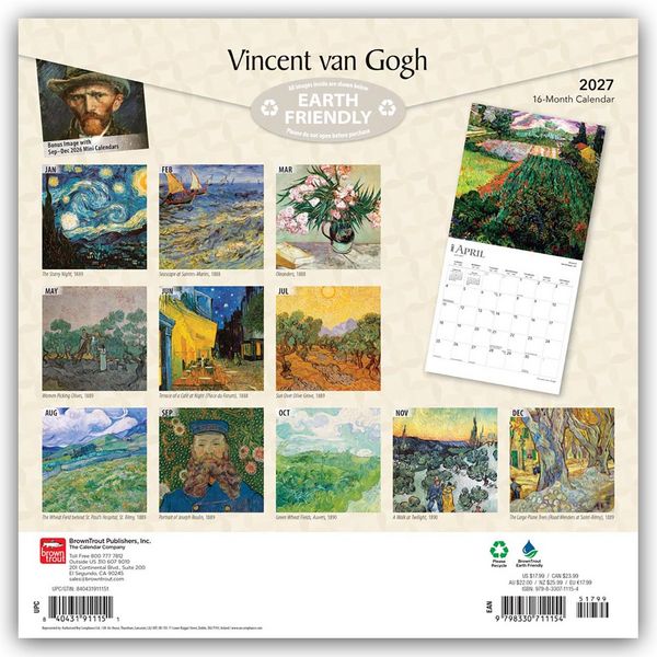 Produktbild: Vincent van Gogh 2027 &ndash; 16-Monatskalender