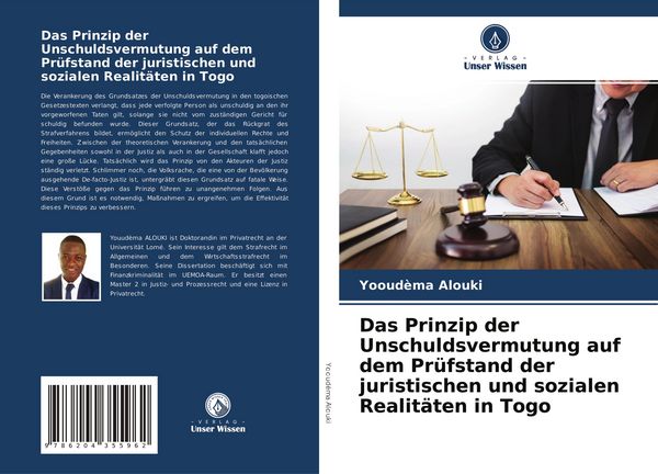 Produktbild: Das Prinzip der Unschuldsvermutung auf dem Pr&uuml;fstand der juristischen und sozialen Realit&auml;ten in Togo