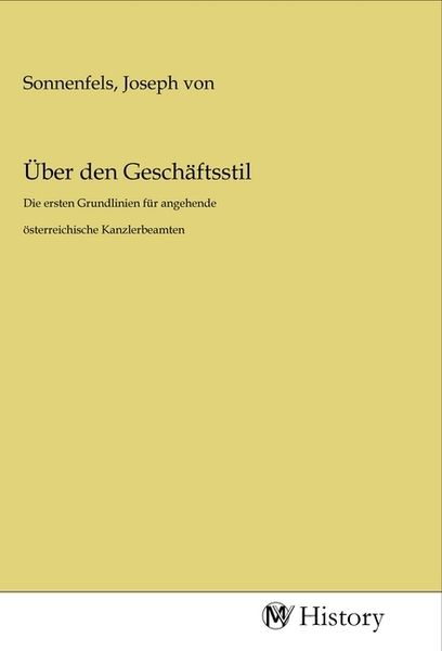 Produktbild: &Uuml;ber den Gesch&auml;ftsstil