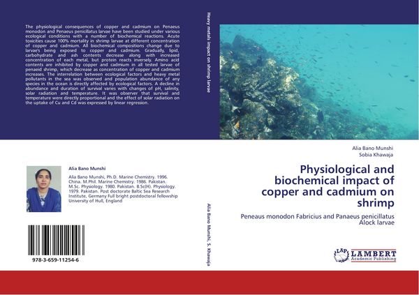 Produktbild: Physiological and biochemical impact of copper and cadmium on shrimp
