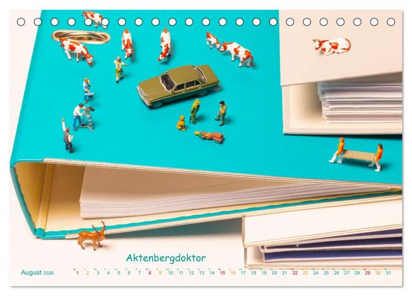 Produktbild: B&uuml;stenhalter ... und andere Mini-Welten (Tischkalender 2026 DIN A5 quer), CALVENDO Monatskalender