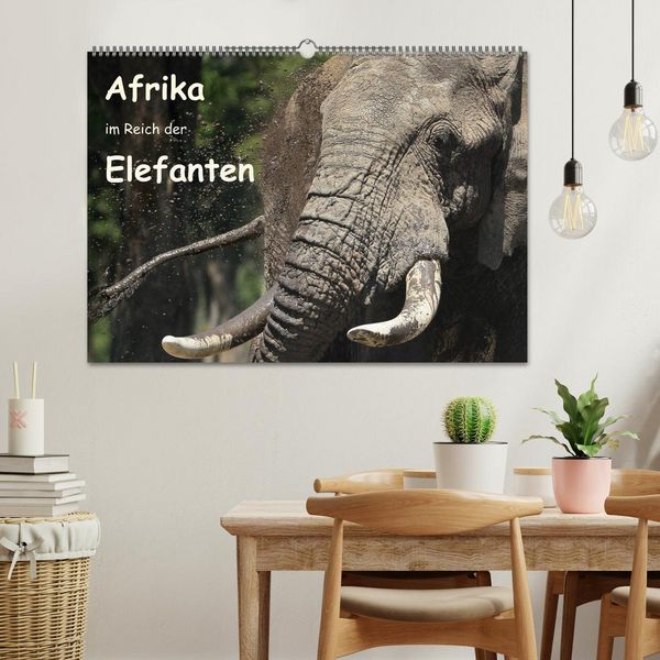 Produktbild: Afrika - im Reich der Elefanten (Wandkalender 2026 DIN A2 quer), CALVENDO Monatskalender