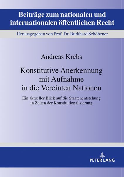 Produktbild: Konstitutive Anerkennung mit Aufnahme in die Vereinten Nationen