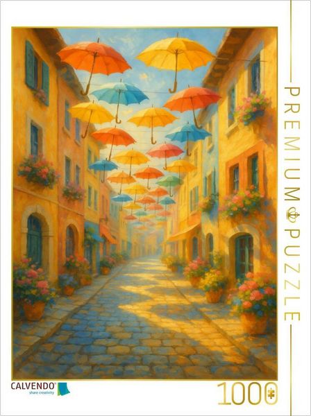 Produktbild: CALVENDO Puzzle T&auml;nze der Schirme | 1000 Teile Lege-Gr&ouml;&szlig;e 64x48cm Foto-Puzzle f&uuml;r gl&uuml;ckliche Stunden