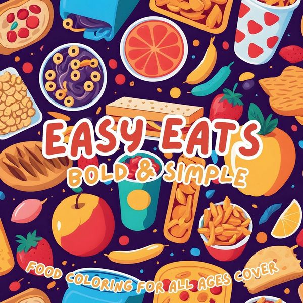 Produktbild: Easy Eats Bold & Simple Coloring Book