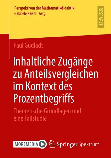 Produktbild: Inhaltliche Zug&auml;nge zu Anteilsvergleichen im Kontext des Prozentbegriffs