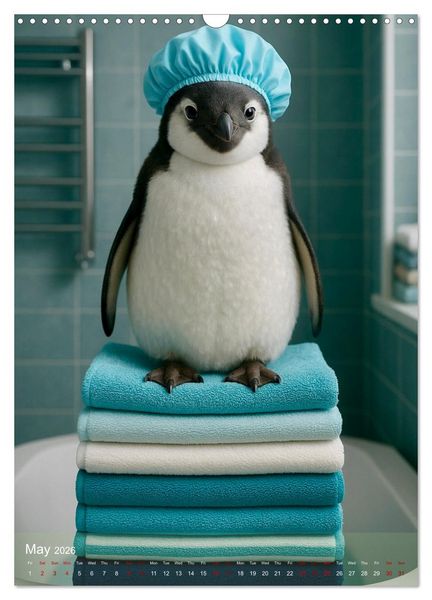 Produktbild: Funny Bathroom Moments &ndash; Animals with Style and Bubbles (Wall Calendar 2026 DIN A3 portrait), CALVENDO 12 Month Wall Calendar