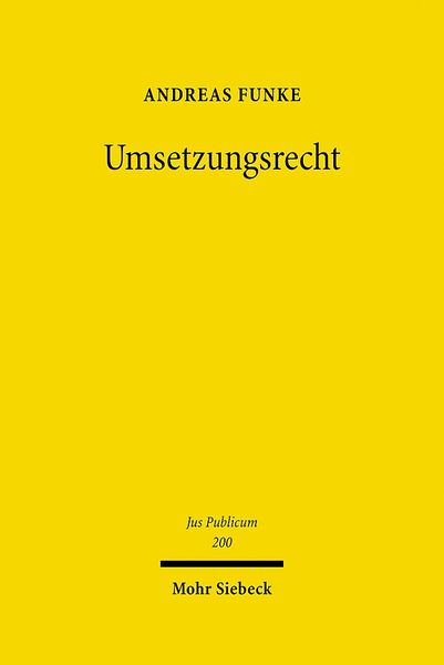 Produktbild: Umsetzungsrecht