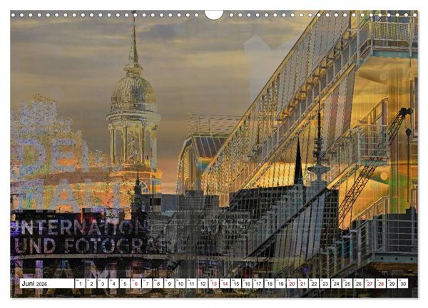 Produktbild: Hamburger GoldArt (Wandkalender 2026 DIN A3 quer), CALVENDO Monatskalender