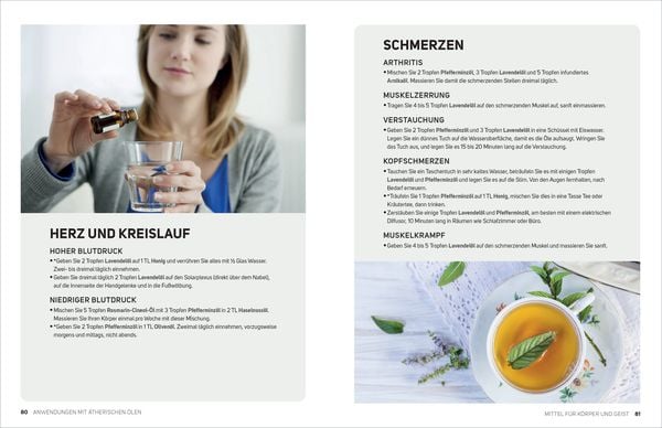 Produktbild: 6 &Auml;therische &Ouml;le f&uuml;r Einsteiger. &Uuml;ber 300 Anwendungsm&ouml;glichkeiten mit den sechs wichtigsten &Ouml;len