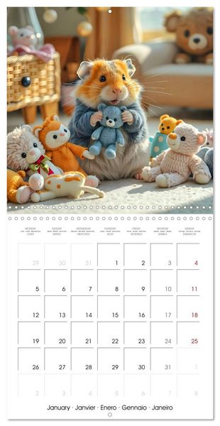 Produktbild: Small paws and great playfulness (Wall Calendar 2026 12 &times; 12 Inch) CALVENDO 12 Month Wall Calendar