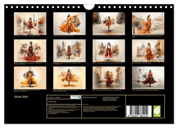 Produktbild: Mode Welt (Wandkalender 2026 DIN A4 quer), CALVENDO Monatskalender