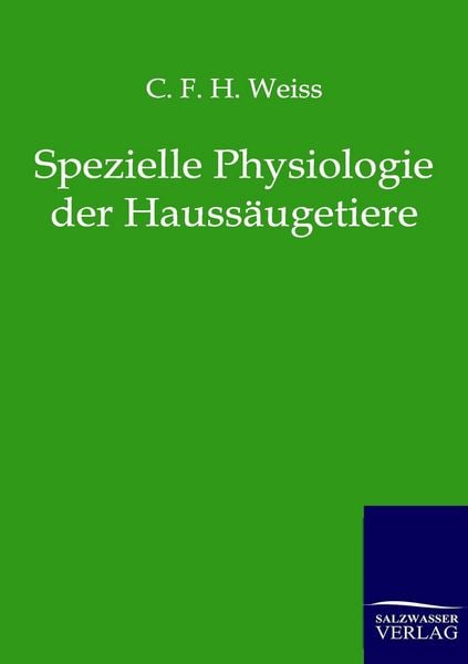Produktbild: Spezielle Physiologie der Hauss&auml;ugetiere