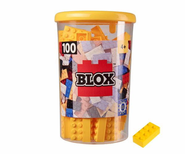 Produktbild: Simba 104118898 - Blox Steine in Dose, Konstruktionsspielzeug, 100, gelb