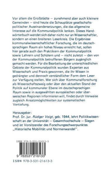 Produktbild: Handw&ouml;rterbuch zur Kommunalpolitik