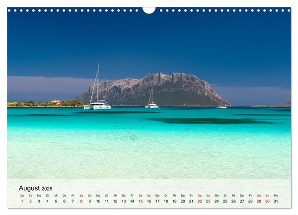 Produktbild: Wunderbares Sardinien (Wandkalender 2026 DIN A3 quer), CALVENDO Monatskalender