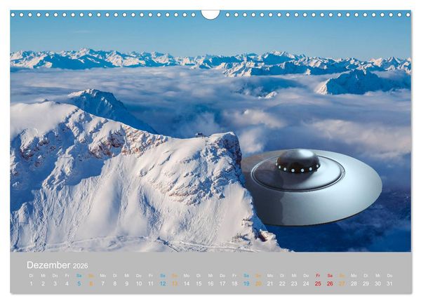 Produktbild: Fantastisch und surreal - unbekannte Flugobjekte (Wandkalender 2026 DIN A3 quer), CALVENDO Monatskalender