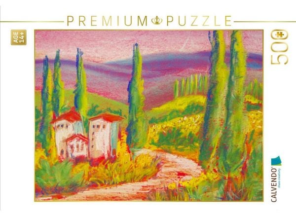 CALVENDO Puzzle Toskana | 500 Teile Lege-Größe 48 × 36 cm Foto-Puzzle für Erwachsene