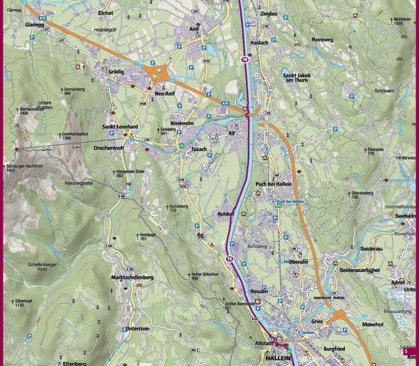 Produktbild: KOMPASS Fahrrad-Tourenkarte Alpe Adria Radweg 1:50.000