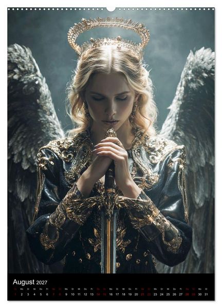 Produktbild: Gothic Angels (Wandkalender 2027 DIN A2 hoch), CALVENDO Monatskalender