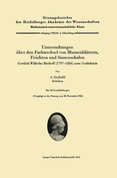 Produktbild: Untersuchungen &uuml;ber den Farbwechsel von Blumenbl&auml;ttern, Fr&uuml;chten und Samenschalen
