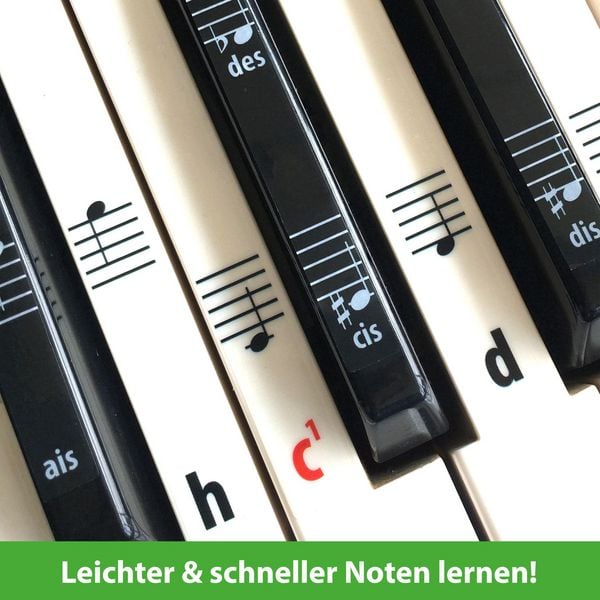 Produktbild: ARTIST AHEAD Noten Aufkleber f&uuml;r Klavier & Keyboard