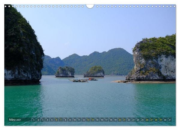 Produktbild: Naturwunder - Halong Bucht (Wandkalender 2027 DIN A3 quer), CALVENDO Monatskalender