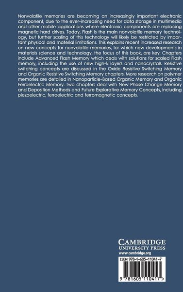 Produktbild: Materials Science and Technology for Nonvolatile Memories