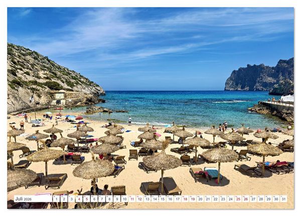 Produktbild: Mallorca - Traumhafte Buchten (Tischkalender 2026 DIN A5 quer), CALVENDO Monatskalender