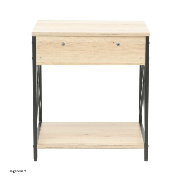 Produktbild: HTI-Living Beistelltisch Cedrik Artisaneiche-Schwarz Beistelltisch Cedrik Artisaneiche-Schwarz