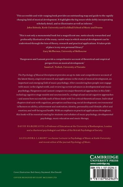 Produktbild: The Psychology of Musical Development