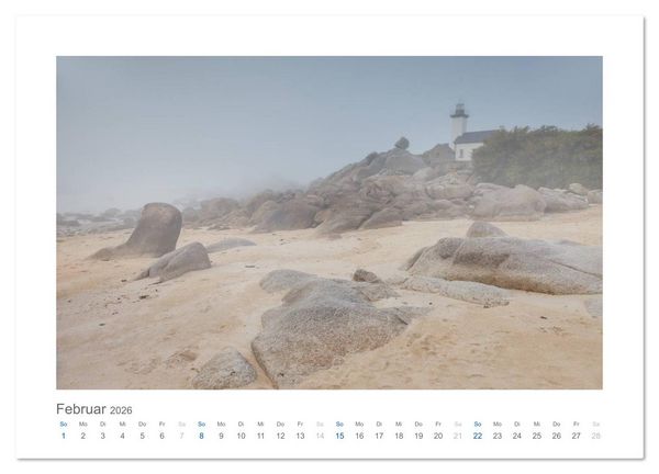 Produktbild: Bretagne - Zauber der C&ocirc;te de Granit Rose (hochwertiger Premium Wandkalender 2026 DIN A2 quer), Kunstdruck in Hochglanz