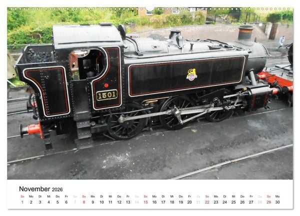 Produktbild: Nostalgische Eisenbahnen Englands (hochwertiger Premium Wandkalender 2026 DIN A2 quer), Kunstdruck in Hochglanz
