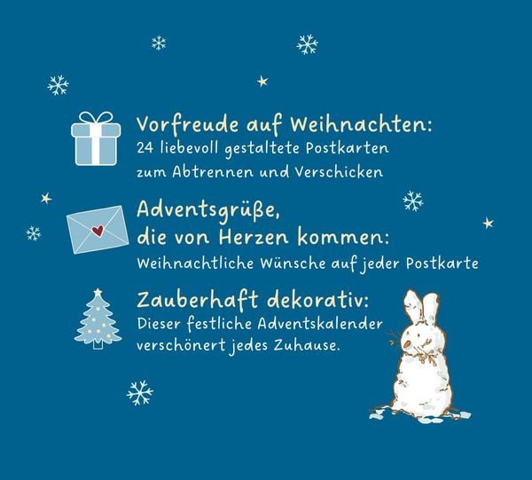 Produktbild: Postkarten-Adventskalender. Wei&szlig;t du eigentlich, wie lieb ich dich hab? Weihnachtsw&uuml;nsche f&uuml;r dich