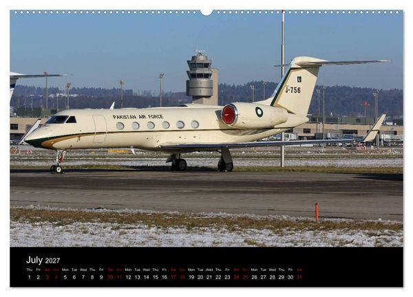Produktbild: Bizjets (High Quality Premium Wall Calendar 2027 DIN A2 landscape),CALVENDO 12 Month Wall Calendar