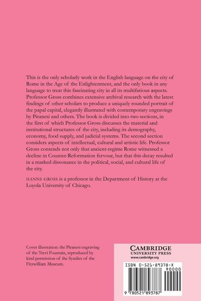 Produktbild: Rome in the Age of Enlightenment