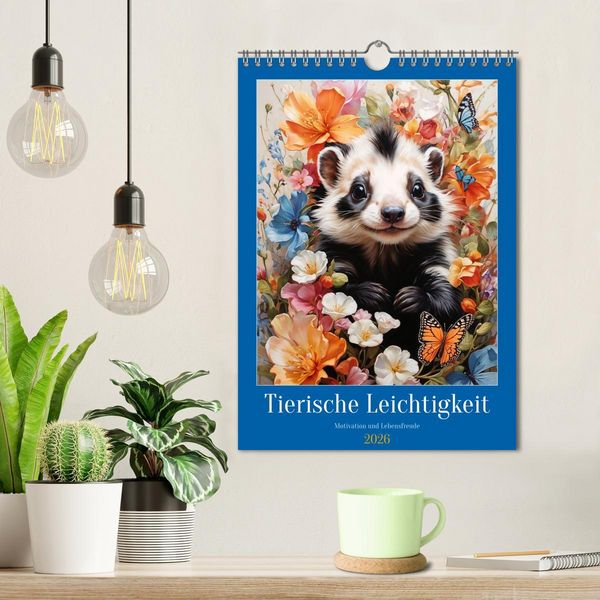 Produktbild: Tierische Leichtigkeit (Wandkalender 2026 DIN A4 hoch), CALVENDO Monatskalender