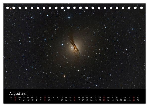 Produktbild: Universum - Eine Reise zu den Sternen (Tischkalender 2026 DIN A5 quer), CALVENDO Monatskalender